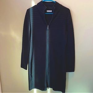 Calvin Klein long sweater 2 way zip